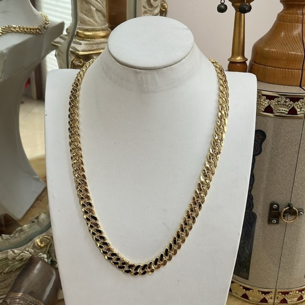 New 14K Gold over Stainless Steel Necklace 26” inches long